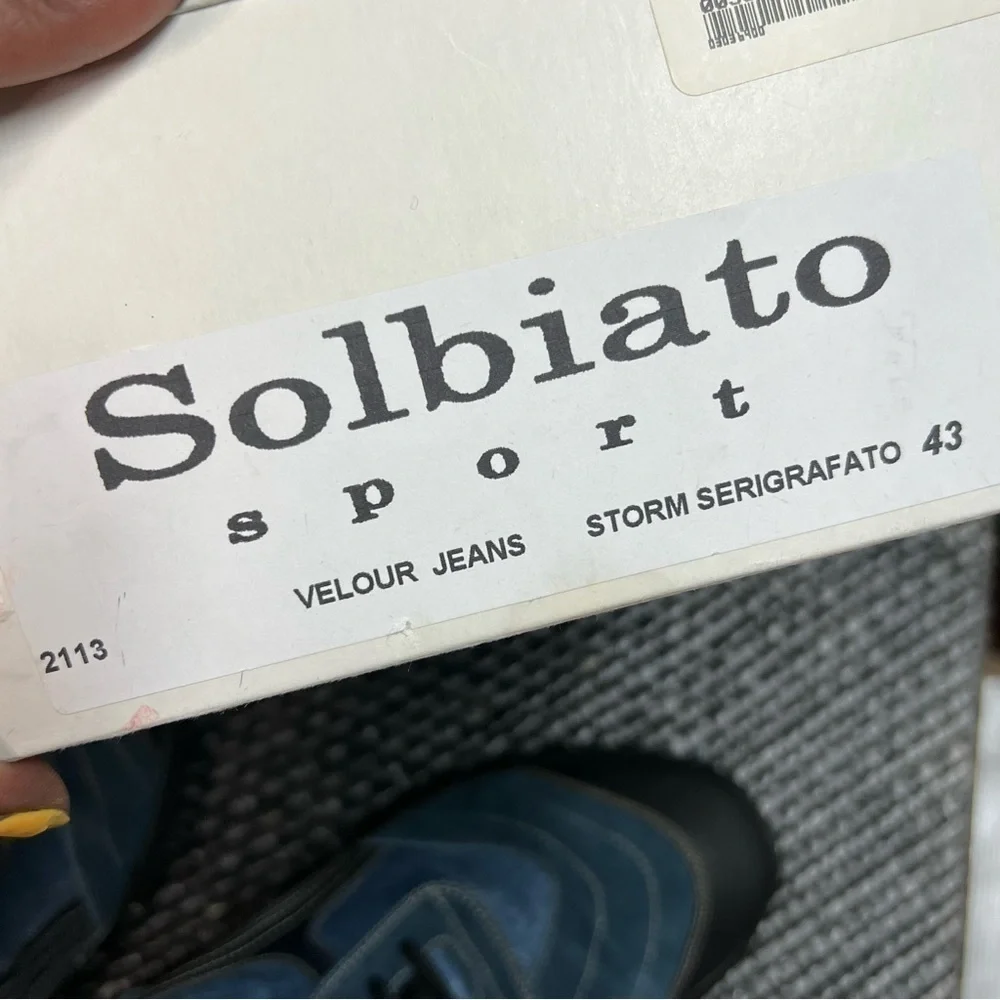 SOLBIATO / Denim Velour Sneaker/Casual Shoe